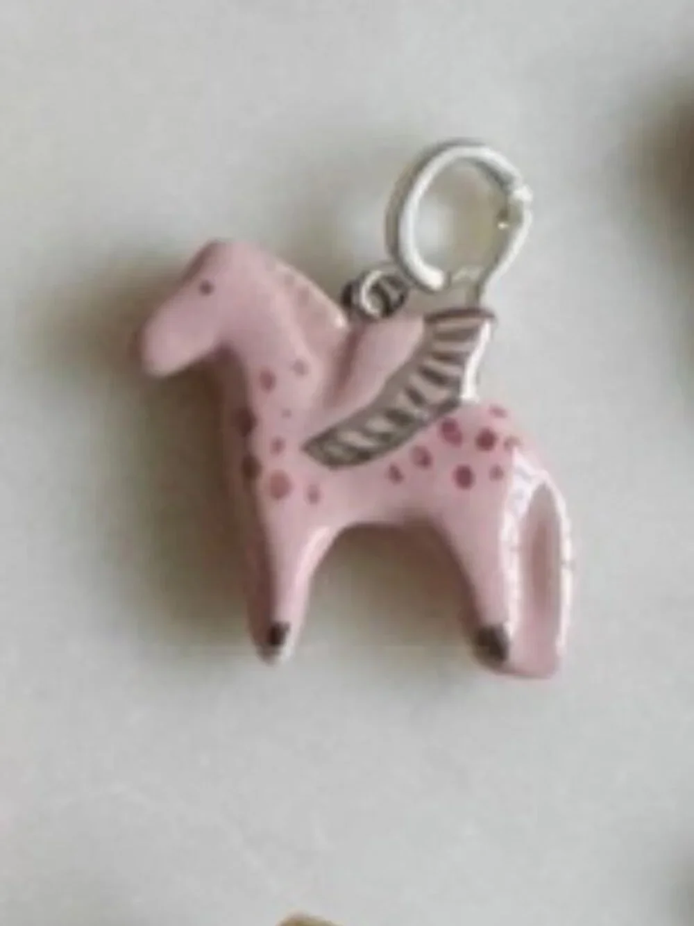 Free People Pink Dotted Winged Horse Charm